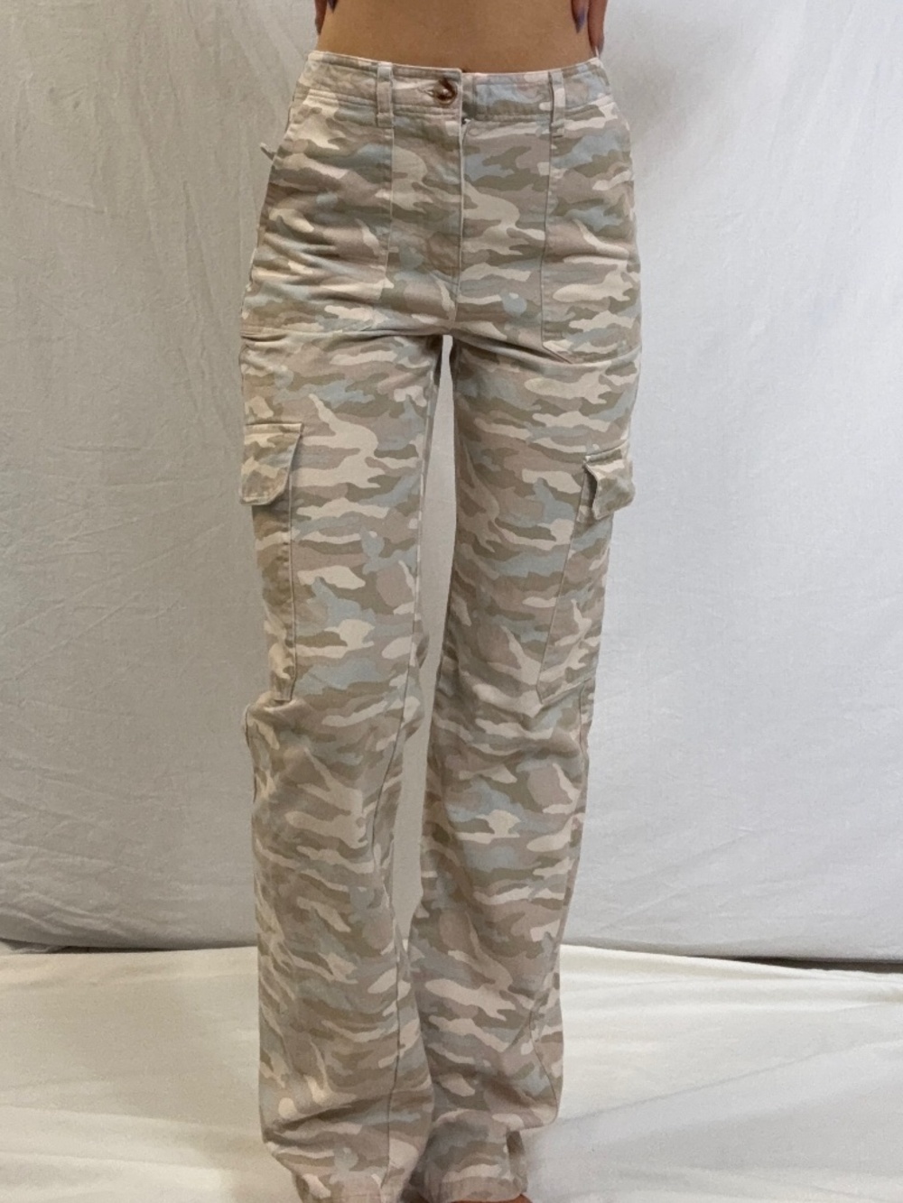 Blue Rain Camo Cargos
